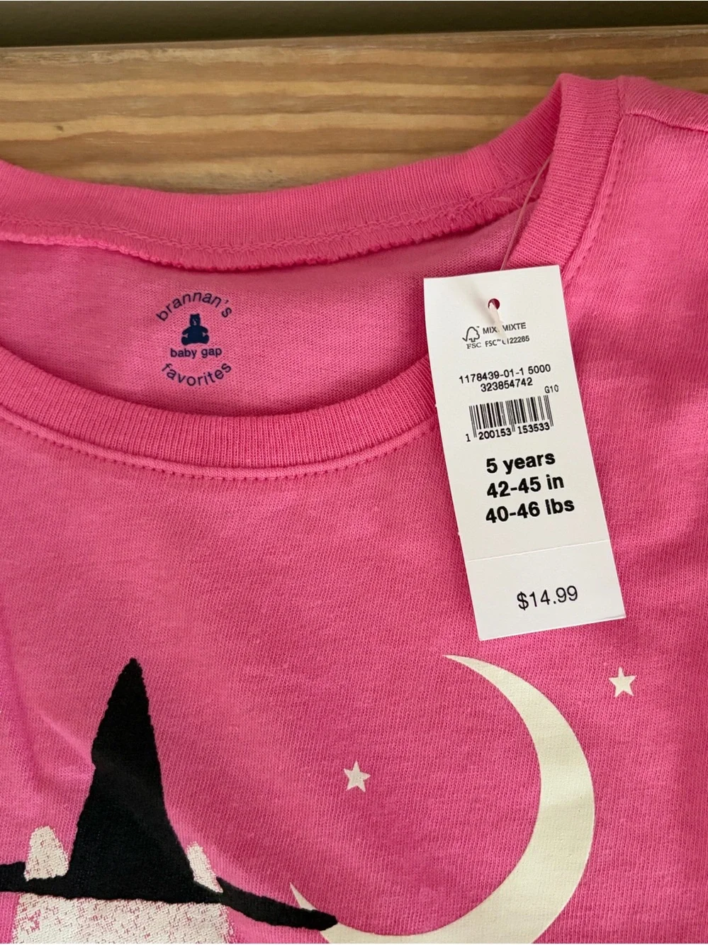 GAP Pink Halloween Witch Cat Graphic Tee 🐈‍⬛